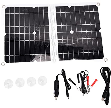 Kit de Panneaux solaires 20W Pet EVA PTP, Chargeur de Batterie Solaire Pliable pour Voitures RV ATV DC 18V