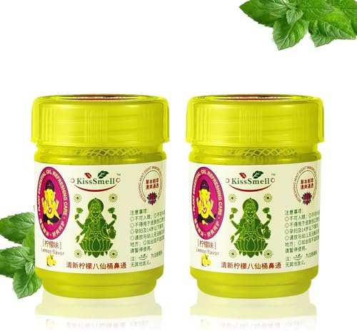Compound Thai-Kräuter-Inhalator, Duftdose, Herbal Aroma Set | Natürlich Erfrischen mit Thailändischen Ölen, 10 g (2 Stück)