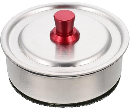 Supvox Uhrenwaschbox für Uhrenteile mit Deckel aus Eisen, Silber | Behälter zur Reinigung, Staubschutz, Geeignet für Uhren und Kleines Schmuckstück