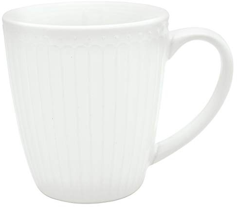 GreenGate STWMUGAALI0106 Alice Porzellan Becher mit Henkel White 0,3 l (1 Stück)