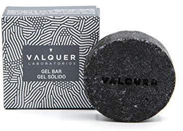 Valquer Gel Sólido Moon con Carbón Activo Natural para Piel Grasa y con Imperfecciones. Calma y Limpia en Profundidad con Propiedades Purificantes y Detoxificantes. Vegano. 50 g.