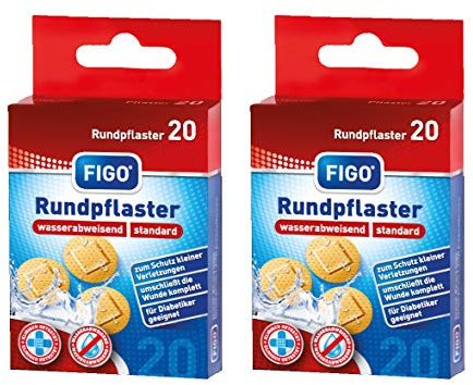 varivendo, Taccuino e cerotti per ferite da 40 pezzi, rotondi, color pelle