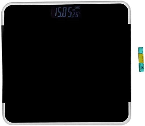 NCRD Échelle de Salle de Bains du Corps numérique de Haute précision avec Une Plate-Forme Ultra Large et Un écran LCD rétro-éclairé Facile à Lire, mesurer Le Ruban corporel Inclus, 440 Livres
