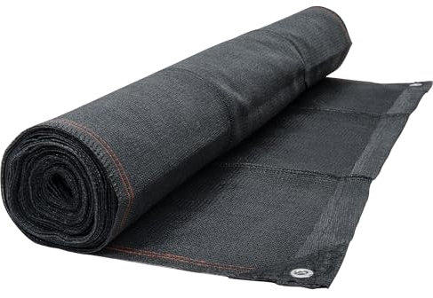 WERKA PRO, Brise Vue Renforcé en Polyéthylène 300g/m², Haute Opacité 95%, Installation Facile avec Œillets en Aluminium, Design Moderne Gris Anthracite avec Liseré Orange, 1,80 x 10m.