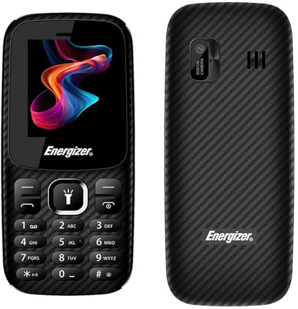 Energizer - Mobile E13-2G – Téléphone à Clavier Arabe – Téléphone Portable Double SIM (Mini SIM) – Noir