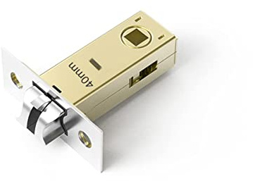 Qrity Perno Tubular de 40 mm, Perno de Tenon de Horquilla, Puerta Interior con Panel de Acero Inoxidable, Manija de Puerta de Palanca