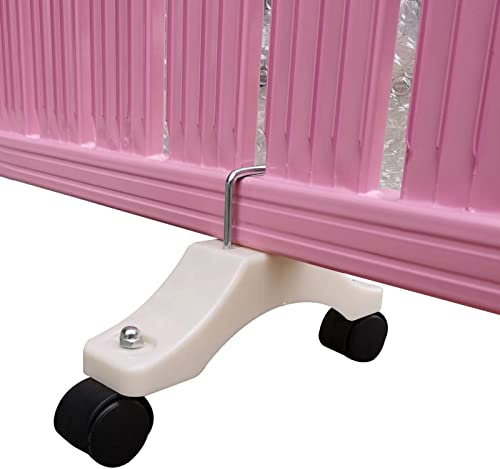 SPORTARC 2 pies para calentadores infrarrojos, calentador de radiador eléctrico, soporte ajustable con ruedas para un fácil movimiento