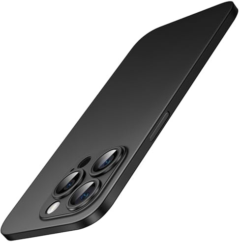 JETech Ultra Dünn Hülle für iPhone 14 Pro Max, Schwarz | Kameraschutz, Leicht, Matte Oberfläche, Minimalistische PP-Hartschale, Kabelloses Laden Unterstützt