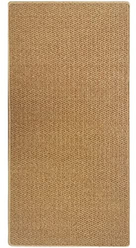 HAIXHX Bambusteppich Küchenteppiche und Matten Washable，Naturfaser Sisal-Teppich mit Rutschfester Rückseite Innen Küche Balkon Teehaus Teppich (Color : Brown, Size : 3X6FT/90X185CM)