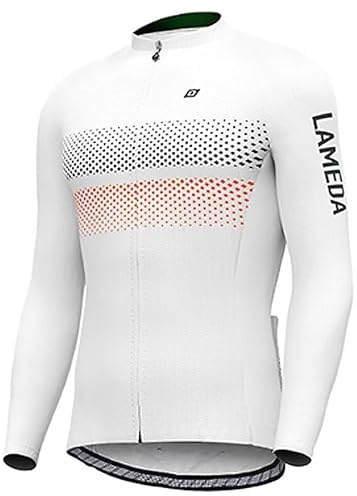 INBIKE Fahrradtrikot Herren Langarm Rennrad Fahrrad Shirt Atmungsaktiv Leicht Schnell Trocken Reflektierend mit 3 Gesäßtaschen