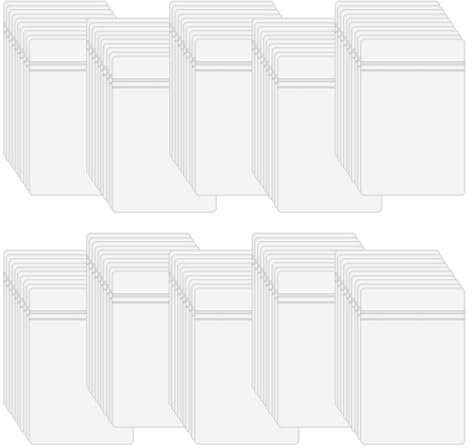XINGSUI 100 Pièces Petits Sachets Plastiques Transparentes,pour la maison | PVC, 4 × 6 cm, transparente, imperméable, réutilisable, à fermeture auto-adhésive, pour ranger des bijoux, des perles, etc.