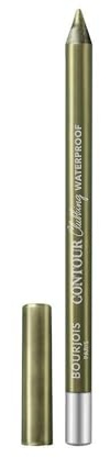 Bourjois Paris Contour Clubbing Augenbleistift, wasserfest, gleitende und weiche Textur, Formel mit Jojobaölen, Nr. 77 Kaki'N'Gold, 1,2 g