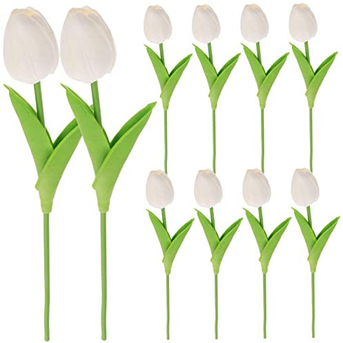Cabilock 10stücke Künstlicher Blumenstrauß Aus Pu-tulpen Teiliges Reinem Für Hochzeitsdekoration Fotorequisiten Und Stilvolle Wohnraumgestaltung Pflegeleicht Langlebig Und Blühend Das