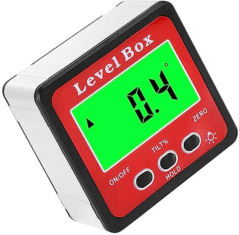 UPKOCH digitaler Winkelmesser magnetischer Neigungsmesser kleine Batterien Mini-Digital-Winkelmesser digitaler Winkelsucher Digitaler Bildschirm Goniometer Wasserwaage