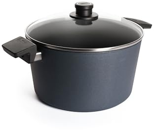 Norbert WOLL Diamond Lite NB-DPI-128-L Cast Iron Induction Casserole Made of Aluminium, Suitable for All Types of Cookers, up to 250 °C, Diameter: 28 cm, Capacity: 7.5 litres