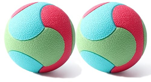Coogime 2 Stück Hundeball aus Naturkautschuk, Jagdball für Hunde Hundespielzeug Gummiball mit 5,5cm /6,5cm/7.5cmRobuster und vielseitiger Ball (5.5cm)