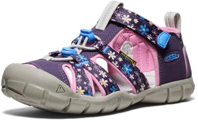 KEEN Unisex-Child Seacamp 2 CNX Closed Toe Sandals, Daisies/Marina, 6