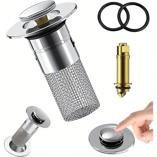 SANHIGHEND 1/2 Stücke Neu Abflusssiebe aus Rostfreiem, Psel für 34-40mm Abfluss Ablauf (2)
