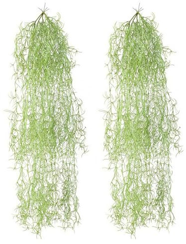 Plantes artificielles à suspendre, faux lierre décoratif, plantes artificielles rampantes pour panier à suspendre en rotin, grandes plantes artificielles hautes pour terrasse, bureau (2 pièces)