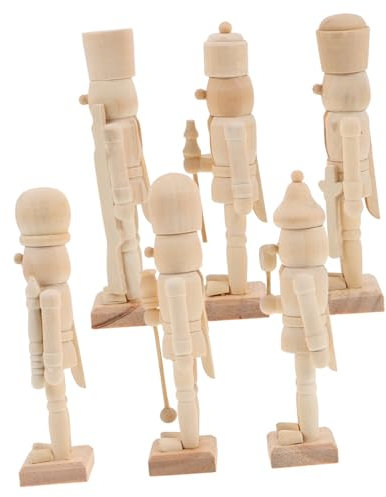 COSMEVIVI 6pezzi Decorazione Nutcracker Soldatini Per Natalizie e Superficie Per Decorazioni