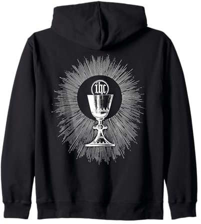 Calice messe catholique Eucharistie Première Communion Sweat à Capuche