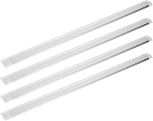 Set di Lampade di Purificazione A LED da 120 Cm, Plafoniera A Luce Diurna da 40 W 4800lm 6000-6500k, Luci A Listelli Fluorescenti Impermeabili Ip20 per Ufficio, 4 Pack, 40W