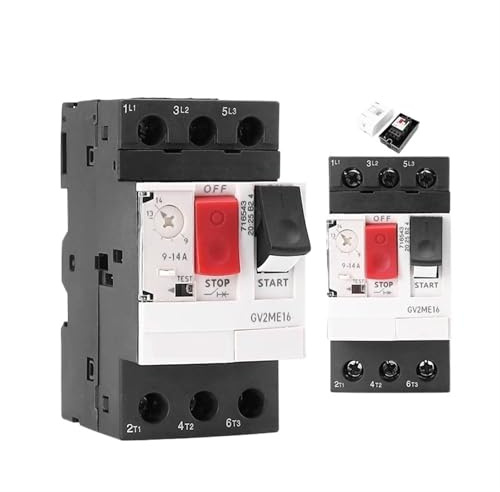 Interruttore GV2ME tipo magneto-termico, protezione da sovraccarico e cortocircuito, interruttore motore 32 A, 1 pezzo(2.5-4A)