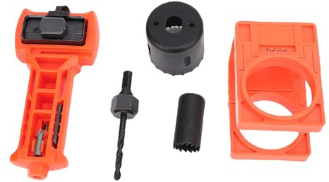 Garosa Kit d'installation de Serrure de Porte, Orange, Outil à Mortaiser avec Lames Commutables, pour Portes et Cadres de 1-3/4 Pouces d'épaisseur