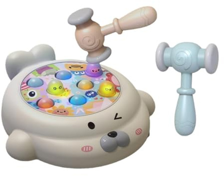 Uonlytech Taupe Éducatif avec Marteaux pour Garçon Fille Ans Jeu de Frappe Plastique pour Développer Coordination et Concentration
