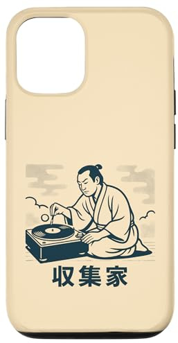 Samurai Vinyl Collector Tocadiscos DJ Carcasa para iPhone 12/12 Pro