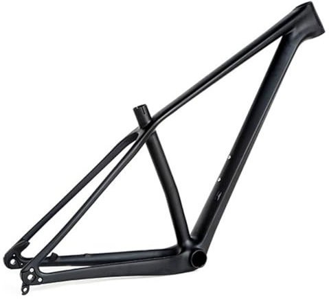 HIMALO Mountain Bike Frame 27.5/29er Carbon Fibre XC Hardtail MTB Frame 15/17/19'' Thru Axle 12x142mm Disc Brake Internal Routing, Matte Black(19'')