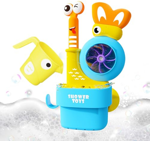 Badespielzeug – Interaktives Set mit Saugnäpfen für Wasserspiele – lustiges Wasserspielzeug für die Dusche, für Zuhause, Reisen, Bad, 1–3 Jahre, Kinder, Mädchen, Party