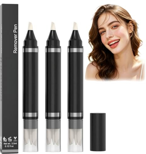 3 Stück Makeup Entferner Stift, Augenmakeup Entferner Stift, Make up Entferner pen für Mascara Remover, Handlicher Augen Make up Entferner zur einfachen Fehlerkorrektur & Abfallreduzierung