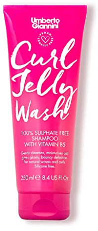 Umberto Giannini Curl Jelly Wash, Vegan, Cruelty Free, & Sulphate Free Shampoo for Curly or Wavy Hair, 200 ml