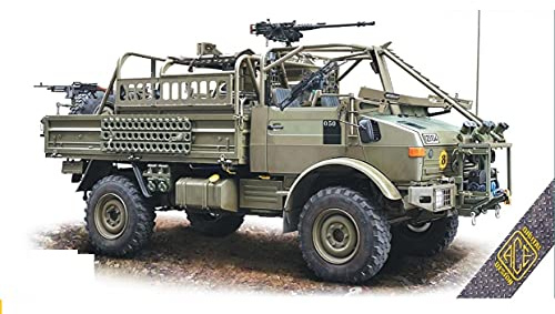 Foxbot ACE 72458 - 1:72 JACAM 4x4 Unimog Modellbausatz für Erwachsene, Maßstab 1:72, Erdton, Realistisch, Unimog für Langstrecken-Patrol-Missionen, nicht zusammenklappbar