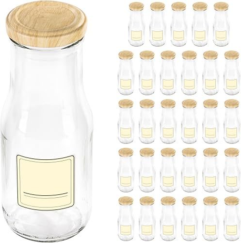 GIESSLE 30 Stück leere 250ml Glasflaschen zum selbst befüllen Flasche Milchflasche Saftflasche klein