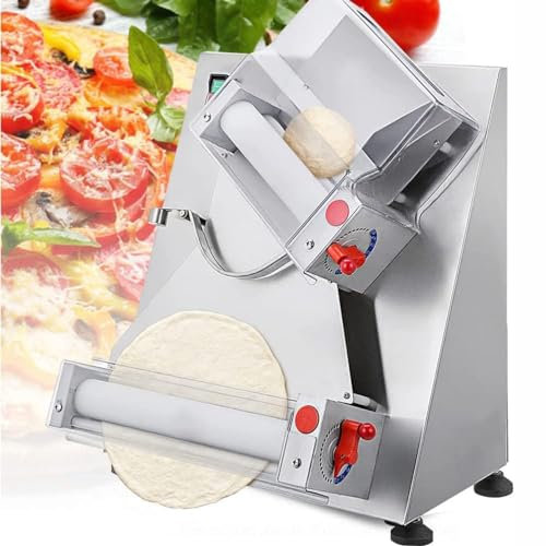 CYMYYDS Electric Pizza Press Sheeter, Semi-Automatic Pizza Dough Press Machine, Pasta Maker 5s/ Dough, for Rolling of Pizza and Various Dough Cake,30cm