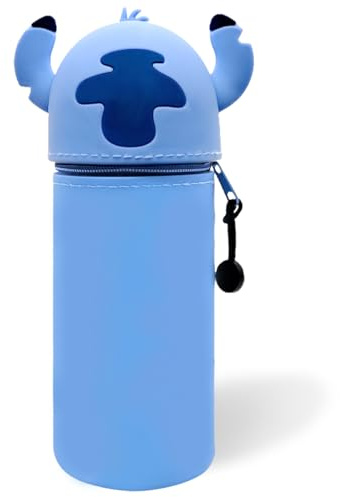 FRPABCF Kawaii Federmäppchen, 2 in 1 aus welchem Silicon, Tischstifthalter, Reißverschluss, Stiftetasche Buntstifte Marker, Büro, Uni, niedlicher Schulbedarf, Cartoon Tier-Stifthalter, Mädchen Jungen