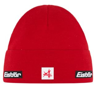 Eisbär Mütze Herren Rai Ski Austria - Merino Wintermütze für Männer - mit Fleece schützt vor Kälte und Wind - Beanie mit Umschlag warme Strickmütze weiche Bequeme Haube aus Österreich