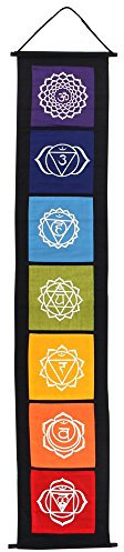 Something Different Colourful Chakra Symbol Hanging Fabric Banner
