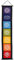Something Different Chakra Symbol Banner, Fabric, Multi-Colour, 29 x 0.2 x 154 cm