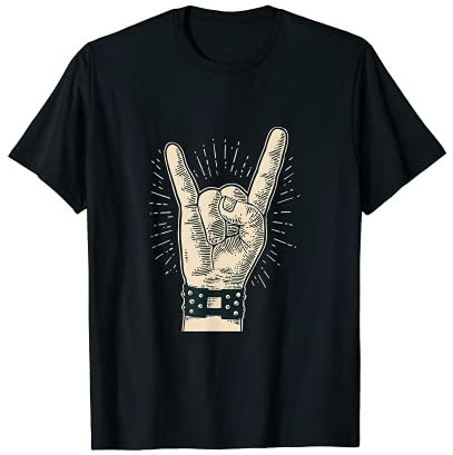 Pommesgabel Devil's Hand Mano cornuta T-Shirt