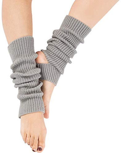 Taigood Damen Mädchen Ballettstulpen mit Fersenloch Beinwärmer Ballett Stulpen Legwarmer Armstulpen ca. 43 cm 80er Jahre 1980er Jahre