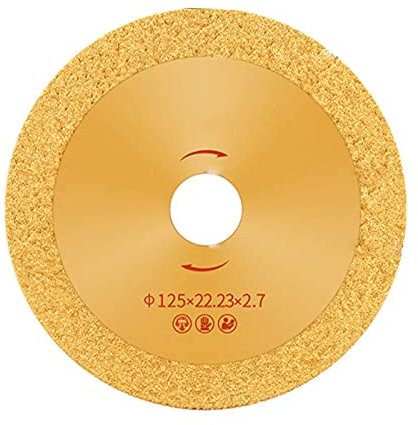 Disque Diamant à Tronçonner, Utilisation Universelle (béton, Cuivre, Briques, Fer, Pierres, Tuiles, Parpaing, Bois) Pour Coupe à Sec Et Coupe Humide,125mm