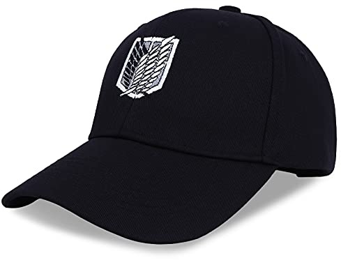 Roffatide Anime Attack on Titan Survey Corps Verstellbare bestickte Baumwoll Baseballmütze Dad Hat
