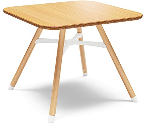 Lalo Der Spieltisch, Vorschultisch aus Holz und Aktivitäten für Kinder mit leicht zu reinigender Oberfläche – schnell und einfach aufzubauen – sicher und sicher, 58 x 58 x 48 cm, Natur