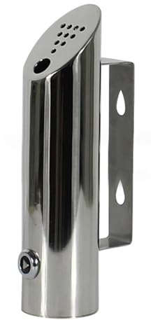 Outdoor Ashtray, Cigarette Bin Wall Mounted Stainless Steel Lockable Ash Tray for Mall Hotel Pub Office Restaurant Bar 7.87x1.97 Inch