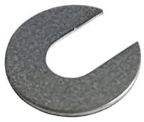 Schlitzscheiben aus Stahl, verzinkt und Aluminium. U Scheibe offen, U Scheibe mit Schlitz, Distanzscheibe offen, 10er Set (Stahl vezinkt, M12 x 35x2 (10 Stück))
