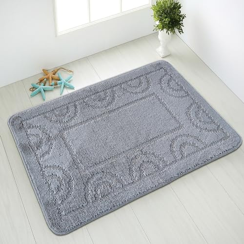 Comart - Tappeto Bagno Nicole - Doccia - Antiscivolo - 66x140 cm Grigio