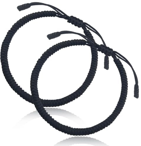 GLLBTPT Glücks-und Schutz-Armband, rote String-Armband für Männer Frauen, Hand geflochtene Seil Thread, Surfer Armband für Mädchen Sohn Teenager